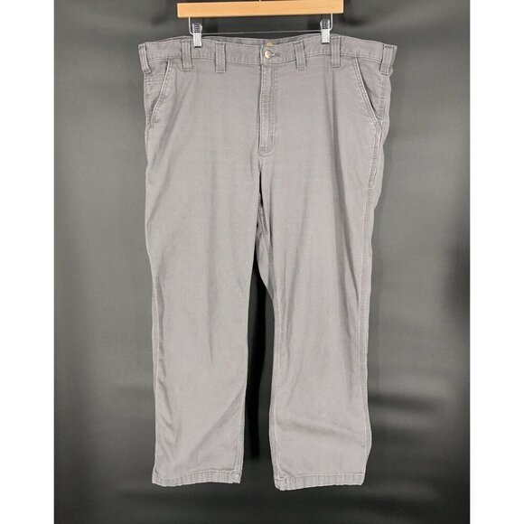 Carhartt Mens Relaxed Fit Work Pants Size 44x30 Gray Durable Workwear Streetwear - Picture 1 of 8